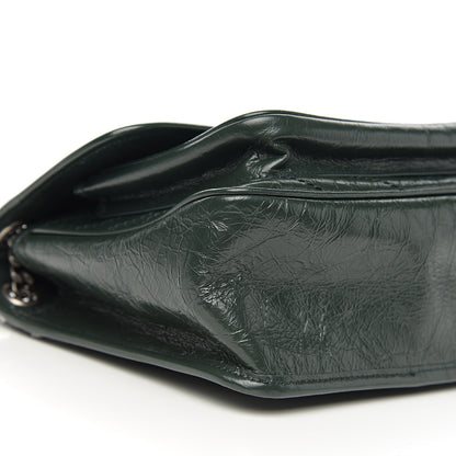 Saint Laurent Crinkled Calfskin Matelasse Monogram Medium Niki Chain Satchel Military Olive 6 of 8