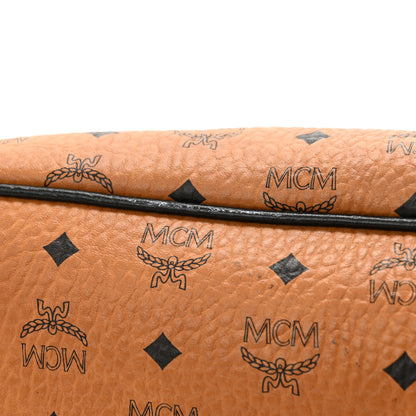 MCM Visetos Medium Project Reversible Shopper Tote Cognac 19 of 27