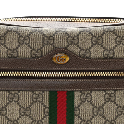 Gucci GG Supreme Monogram Web Small Ophidia Shoulder Bag Brown 8 of 15
