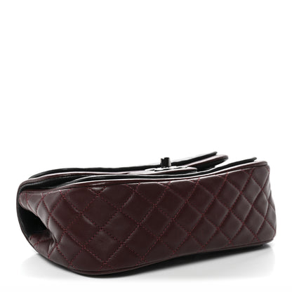 Chanel Lambskin Classic Twist Mini Rectangular Flap Black Burgundy 4 of 13