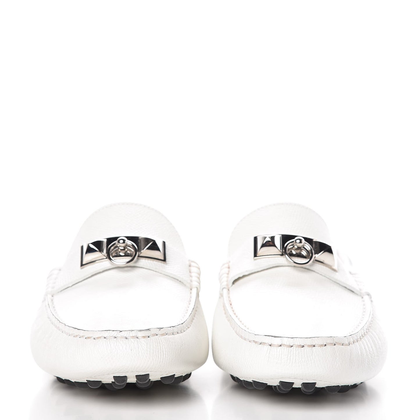 Epsom Mens Irving Driving Moccasin Loafers 40 Blanc
