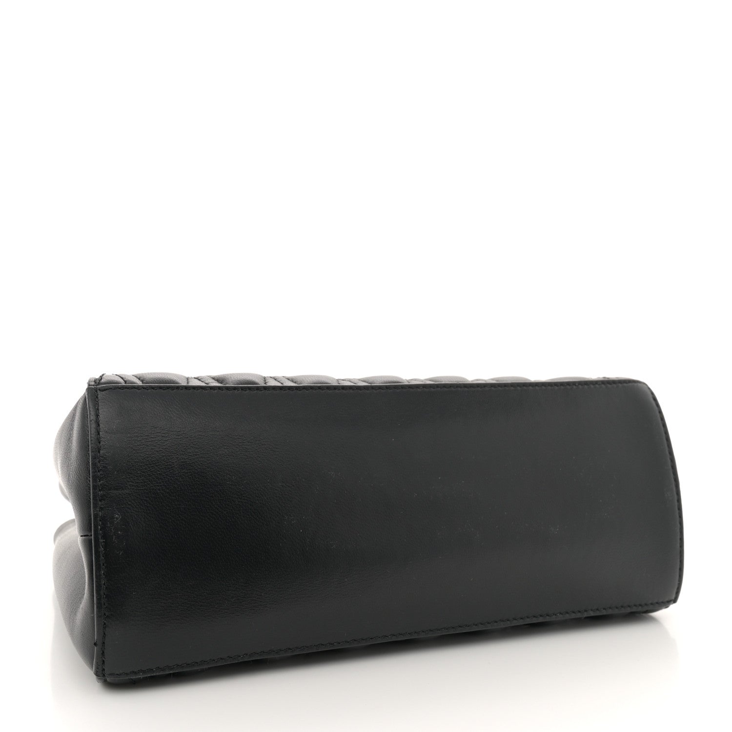 Versace Nappa Barocco Quilted Small Virtus V Chain Shoulder Bag Black 4 of 11