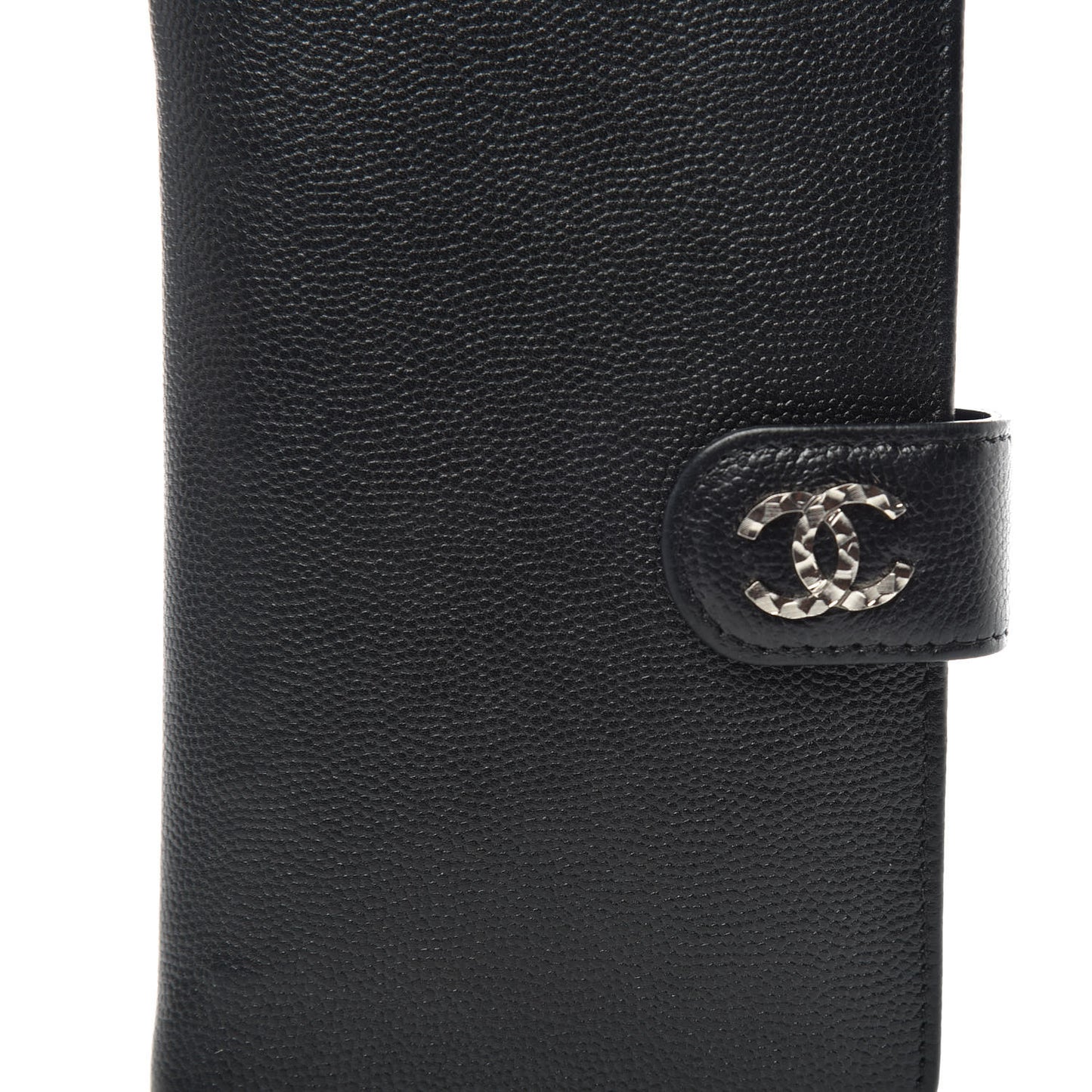 Caviar Sevruga Large Zip Pocket Wallet Black