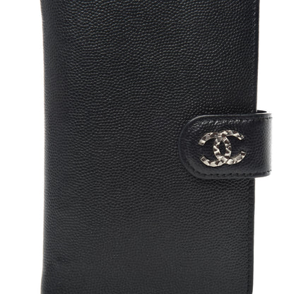 Chanel Caviar Sevruga Large Zip Pocket Wallet Black 6 of 11
