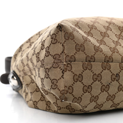 Gucci Monogram Medium Icon Bit Hobo Dark Brown 8 of 16