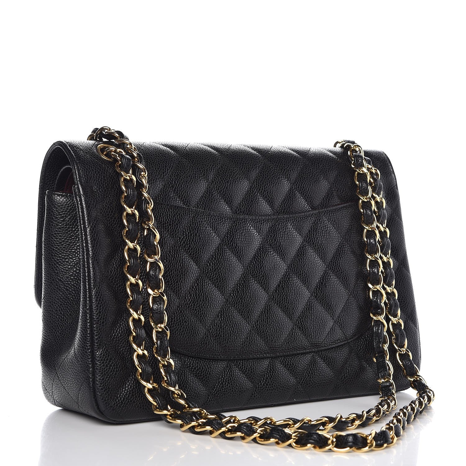 Chanel Caviar Quilted Jumbo Double Flap Black 4 of 10