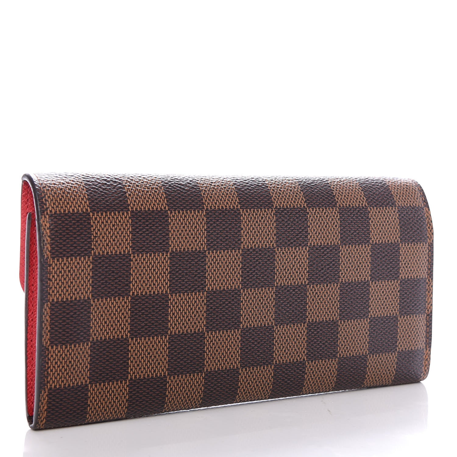 Louis Vuitton Damier Ebene Emilie Wallet Red 3 of 7