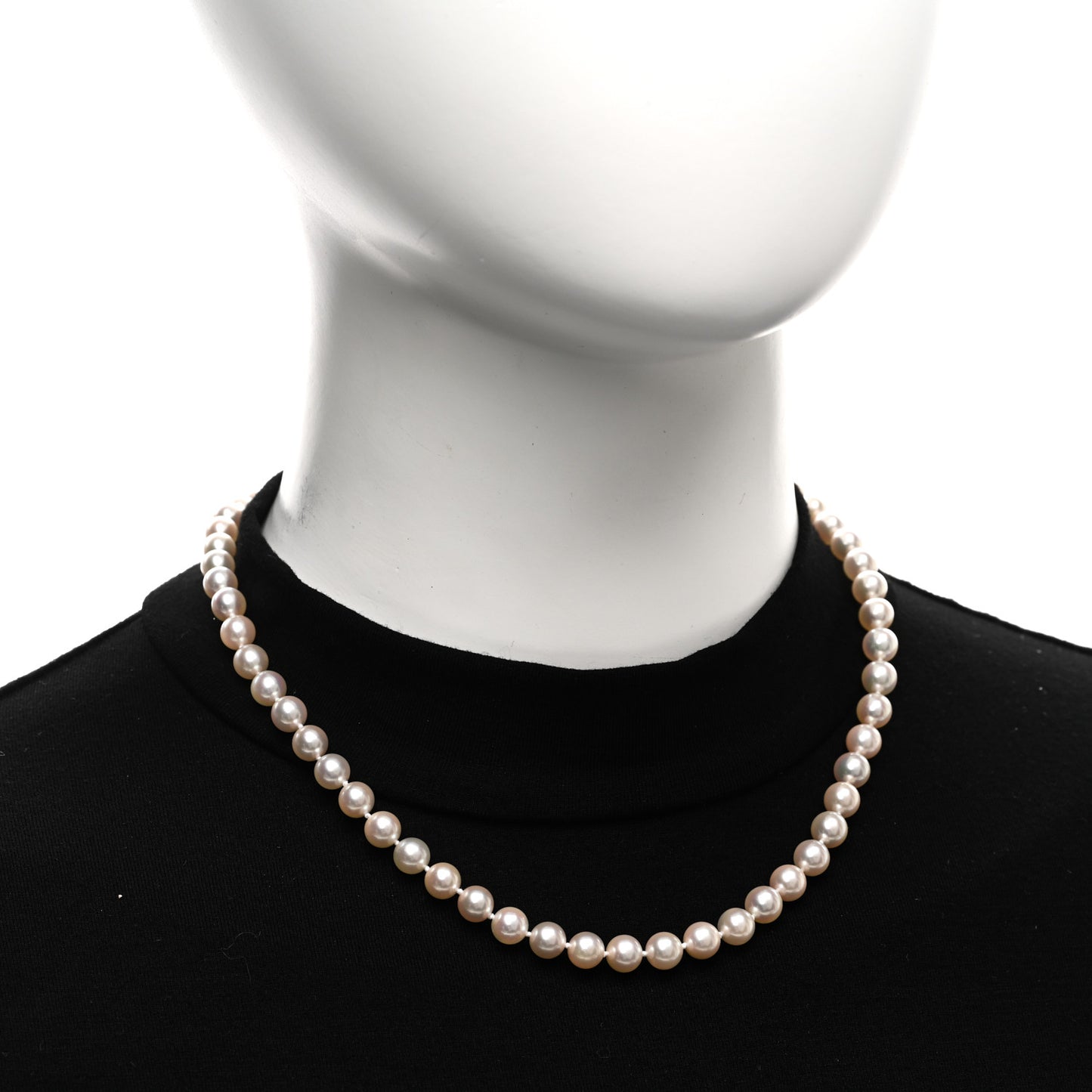 18K White Gold Akoya Pearl 6.5-7mm Essential Necklace