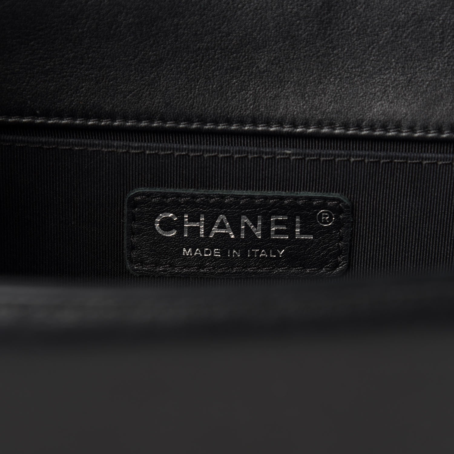 Chanel Lambskin Quilted Medium Boy Flap Black 8 of 11