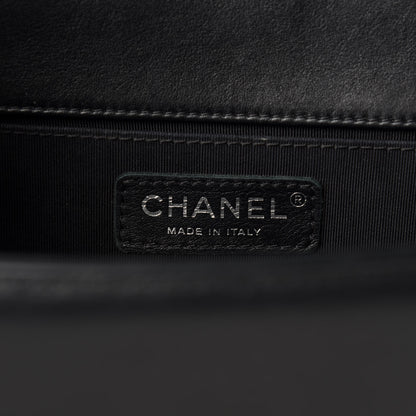 Chanel Lambskin Quilted Medium Boy Flap Black 8 of 11