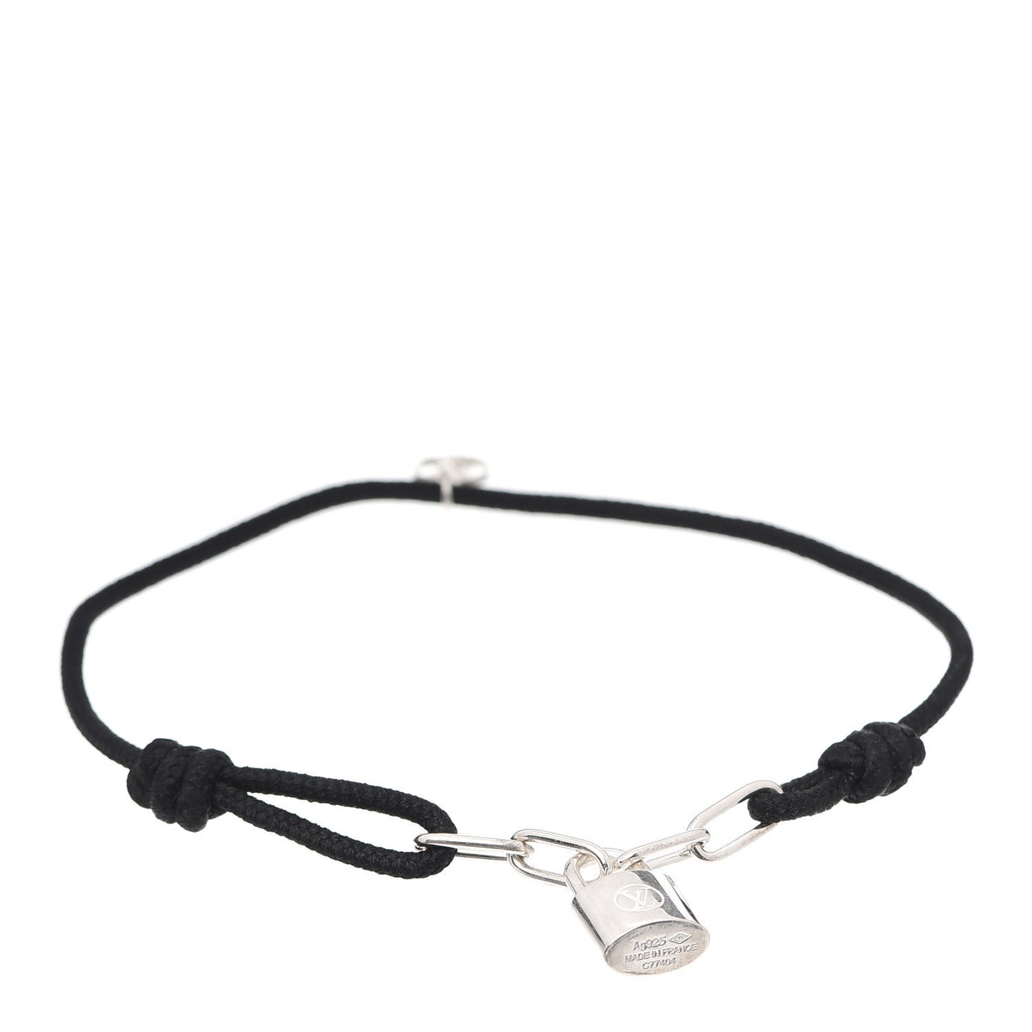 Sterling Silver Lockit Bracelet Black
