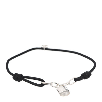 Louis Vuitton Sterling Silver Lockit Bracelet Black 1 of 5