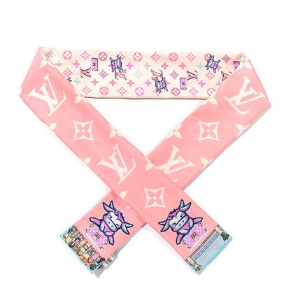 Louis Vuitton Silk Monogram Rodeo Bandeau Rose 1 of 4