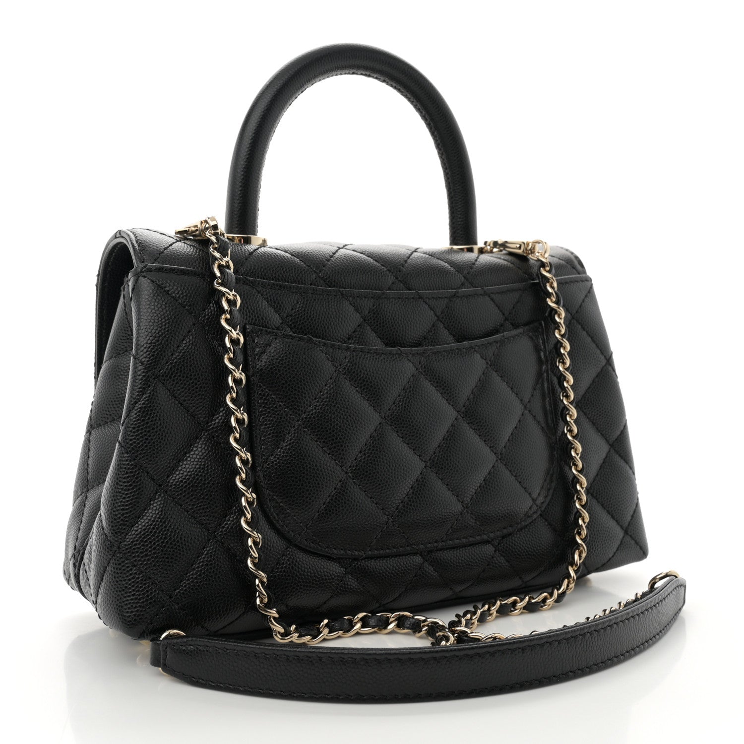 Chanel Caviar Quilted Mini Coco Handle Flap Black 3 of 13