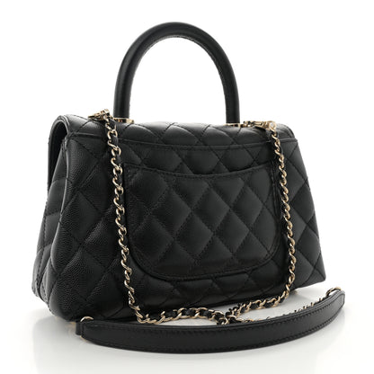 Chanel Caviar Quilted Mini Coco Handle Flap Black 3 of 13