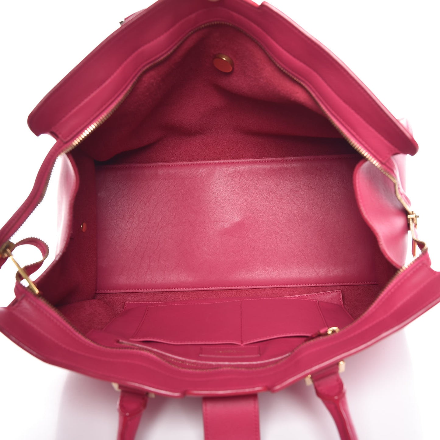 Calfskin Medium Classic Y Cabas Fuchsia