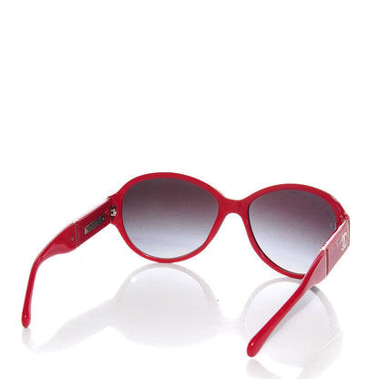 Chanel Patent Leather CC Sunglasses 5230Q Red 2 of 5
