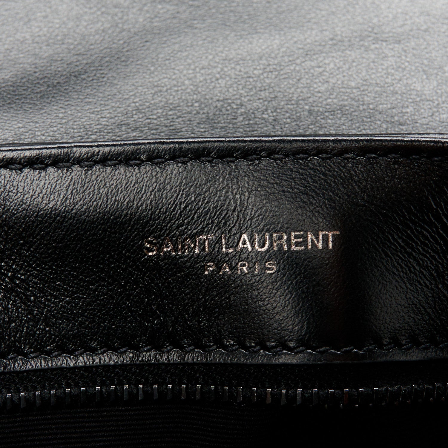 Saint Laurent Calfskin Y Quilted Monogram Monochrome Toy Loulou Crossbody Bag Black 6 of 11