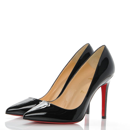 Christian Louboutin Patent Pigalle 100 Pumps 38 Black 3 of 7