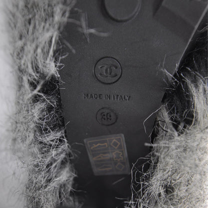 Chanel Fantasy Fur Icicle Heel Mukluks Boots 39 5 of 7