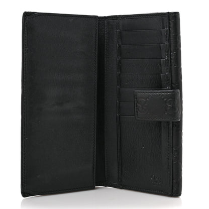 Gucci Guccissima Eclipse Continental Flap Wallet Black 5 of 12