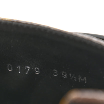 Louis Vuitton Calfskin Monogram Wonderland Flat Ranger Boots 39.5 Black 9 of 10