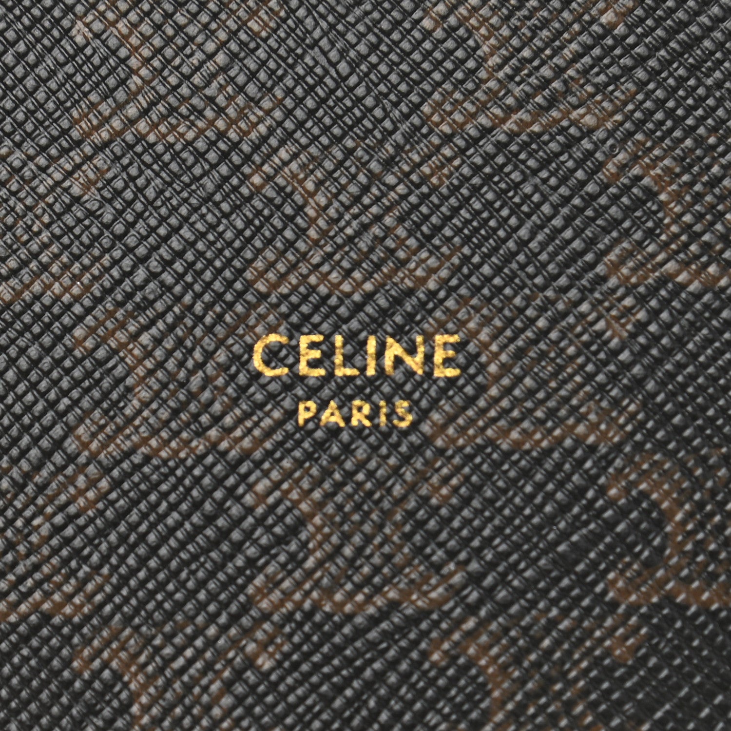 Celine Triomphe Canvas Round Zip Coin Purse 6 of 8