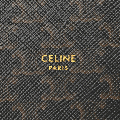 Celine Triomphe Canvas Round Zip Coin Purse 6 of 8