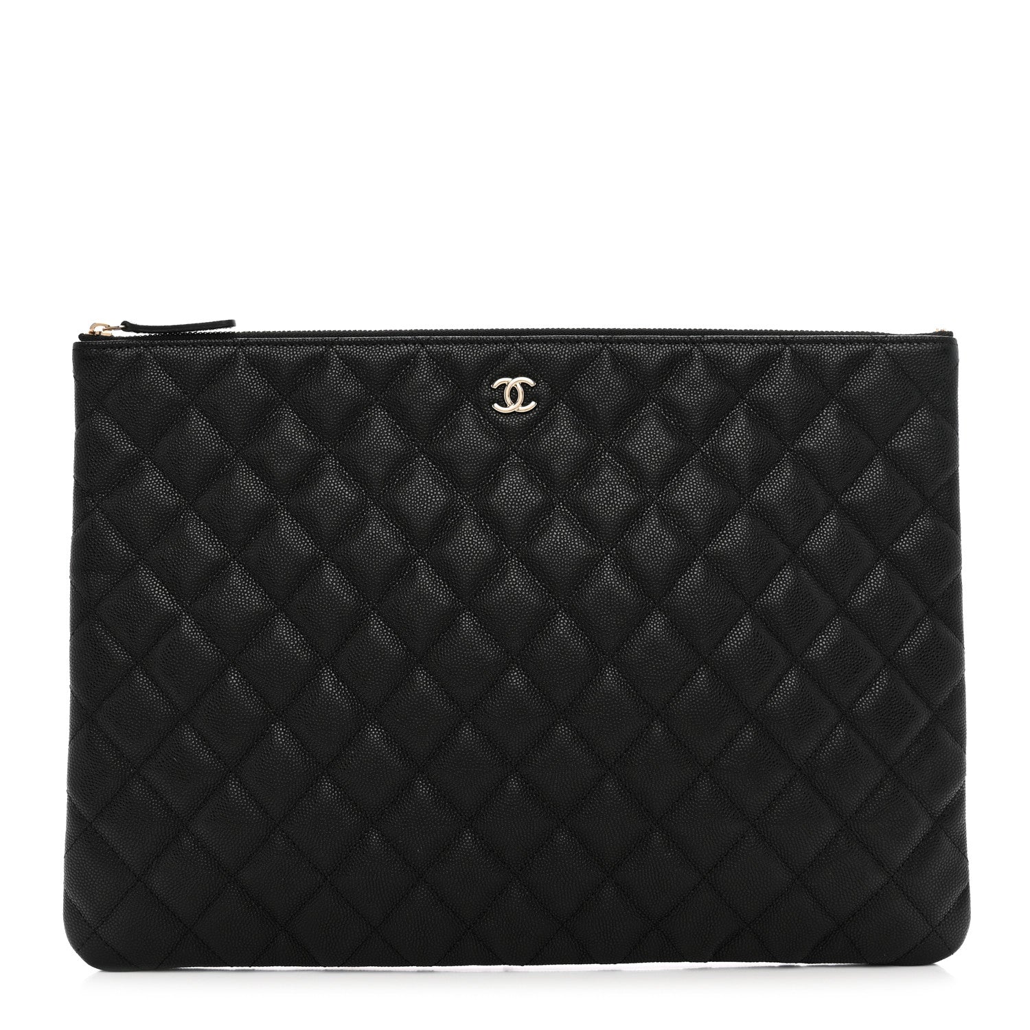 Chanel Caviar Quilted Large Cosmetic Case Black 1 of 7