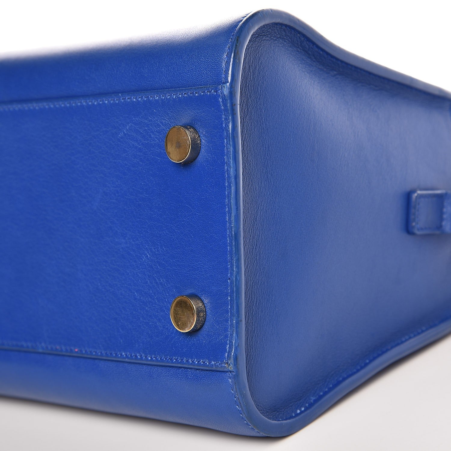Saint Laurent Calfskin Small Monogram Cabas Blue Majorelle 9 of 11