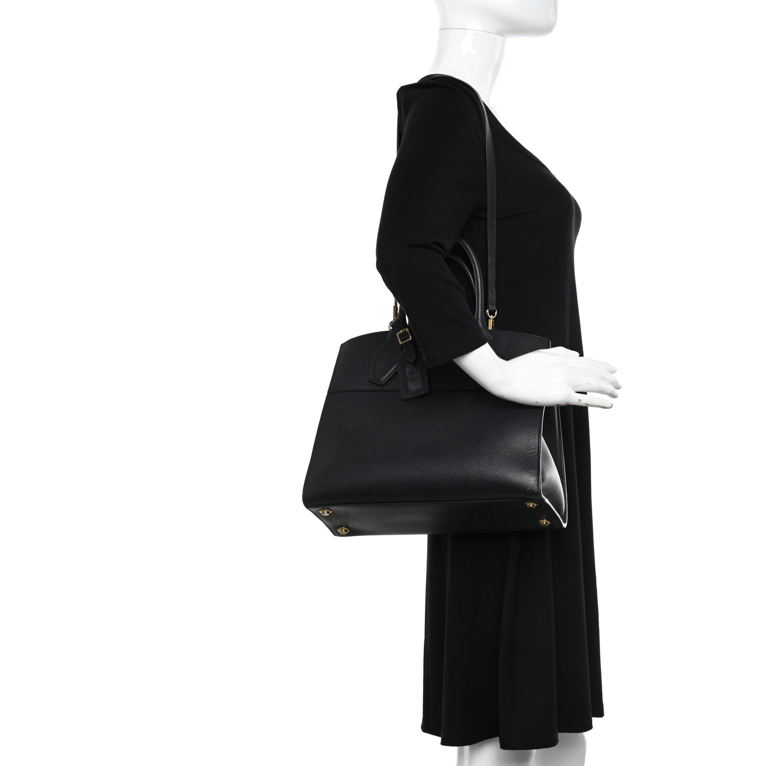 Louis Vuitton Taurillon City Steamer GM Black 3 of 13