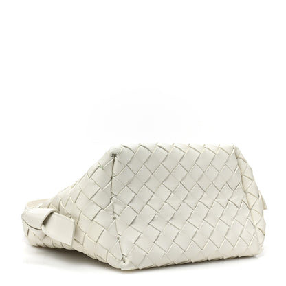 Bottega Veneta BOTTEGA VENETA Nappa Intrecciato Tie Shoulder Bag White 4 of 13