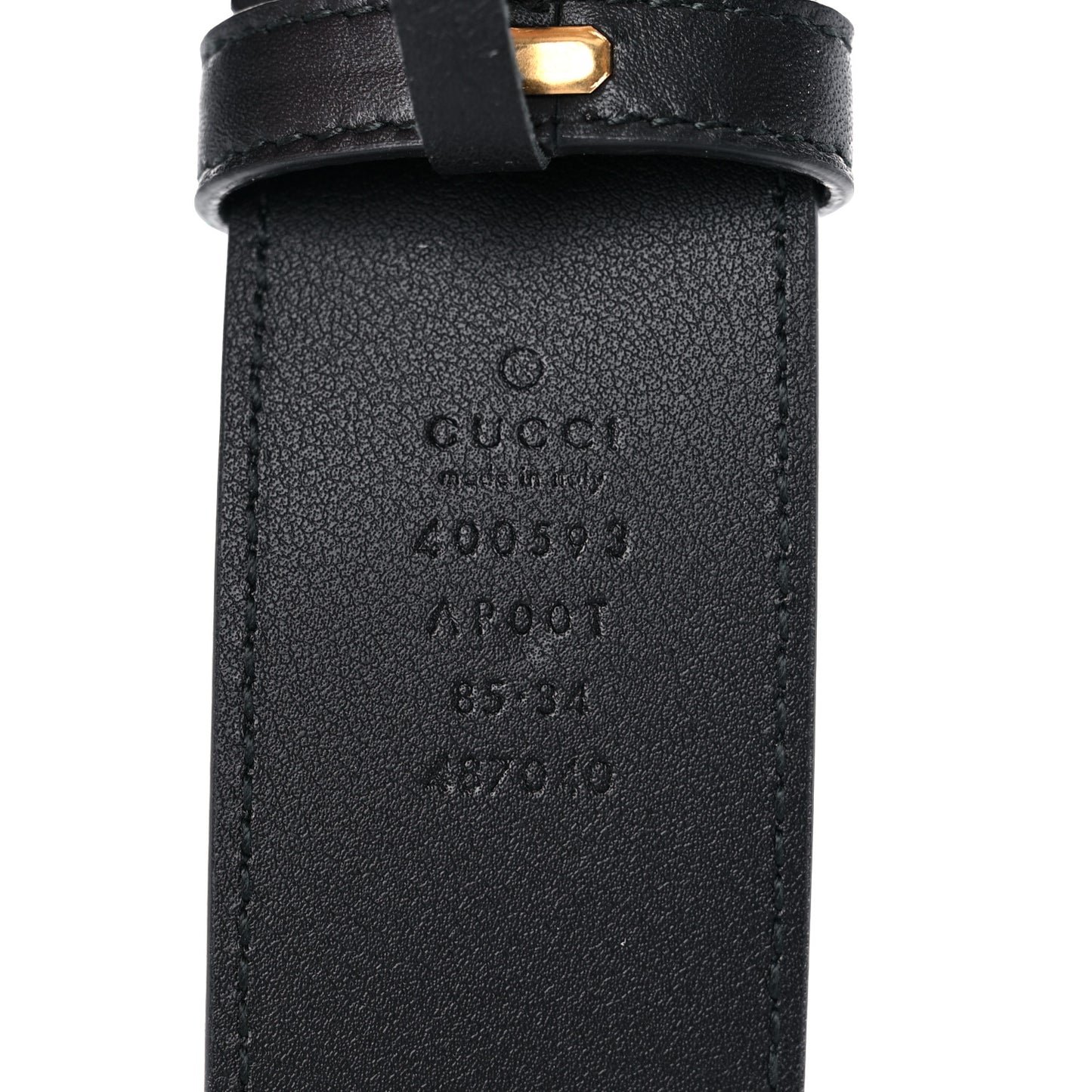 Calfskin Double G 40mm Belt 85 34 Black