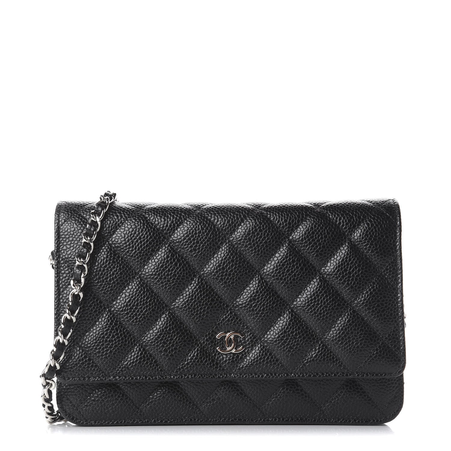 Chanel Caviar Quilted Wallet On Chain WOC Black 1 of 11
