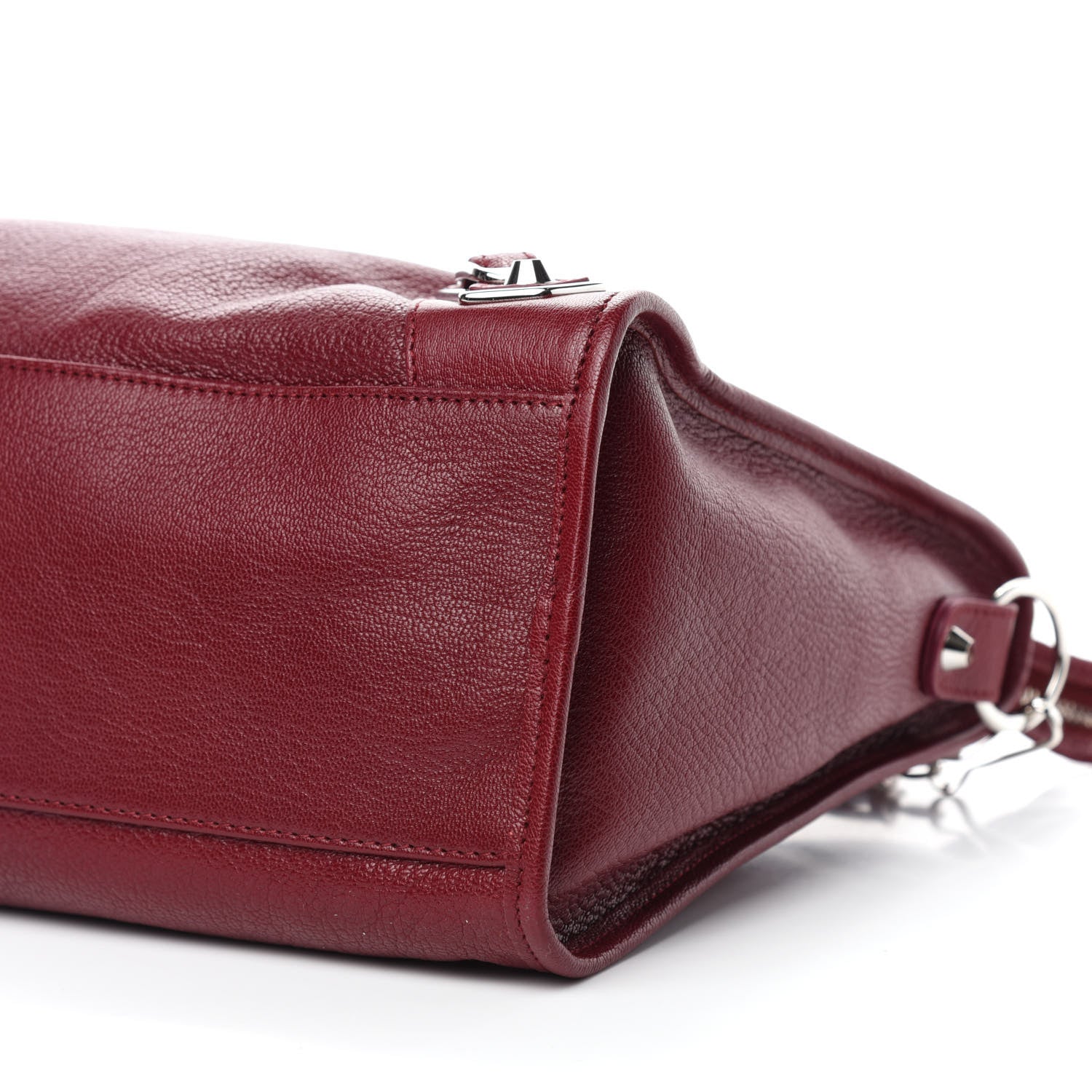 Balenciaga Chevre Silver Metallic Edge Hardware City Rouge Lie De Vin 7 of 10