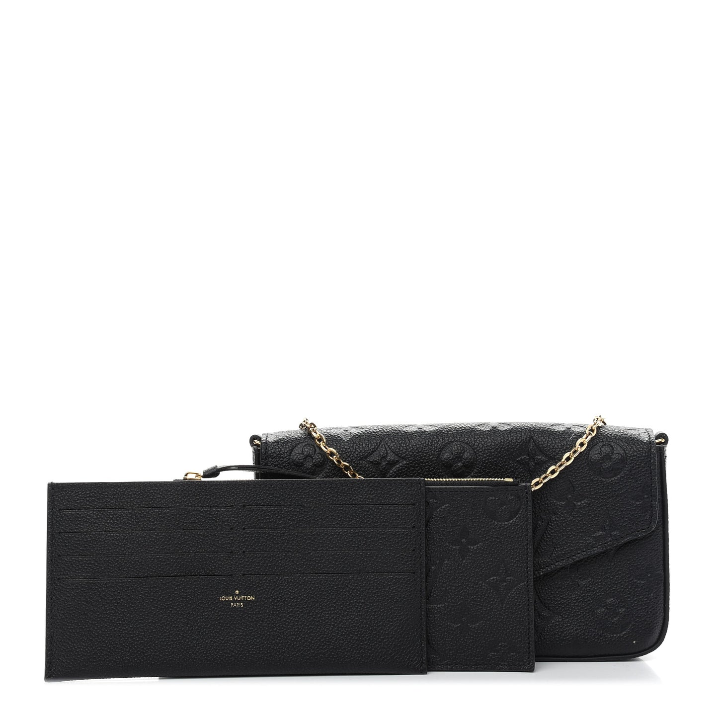 Empreinte Pochette Felicie Chain Wallet Black