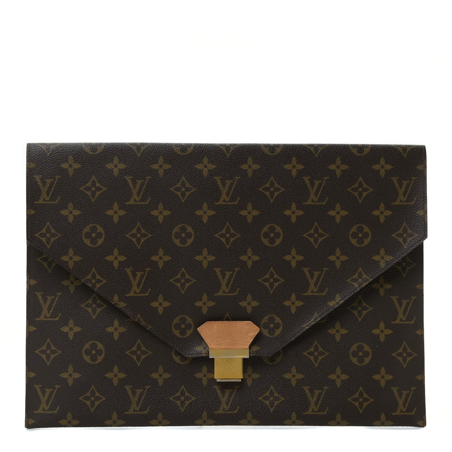 Monogram Poche Plate Envelope Clutch MM