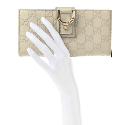 Gucci Guccissima Abbey Continental Wallet Off White 2 of 8