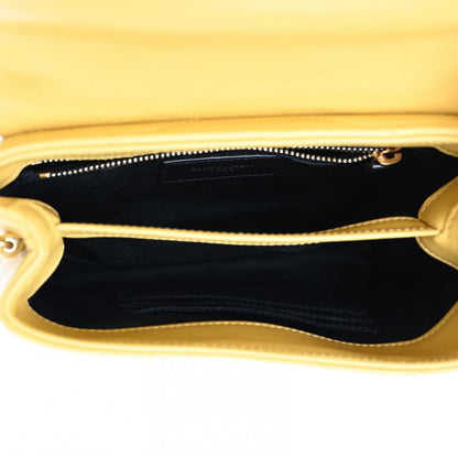 Saint Laurent Calfskin Y Quilted Monogram Toy Loulou Crossbody Bag Sunflower 5 of 10