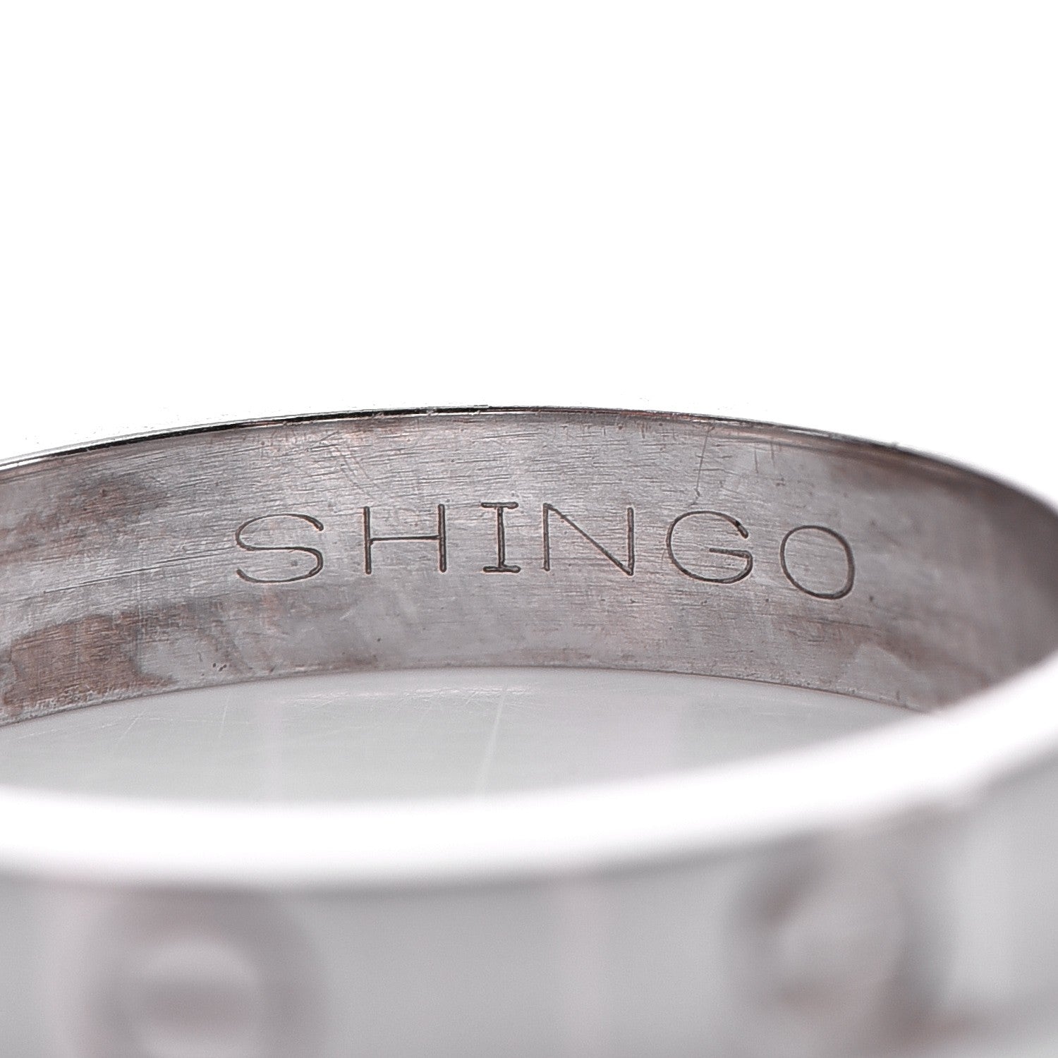 Cartier 18K White Gold 4mm LOVE Wedding Band Ring 56 7.5 5 of 6