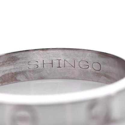 Cartier 18K White Gold 4mm LOVE Wedding Band Ring 56 7.5 5 of 6