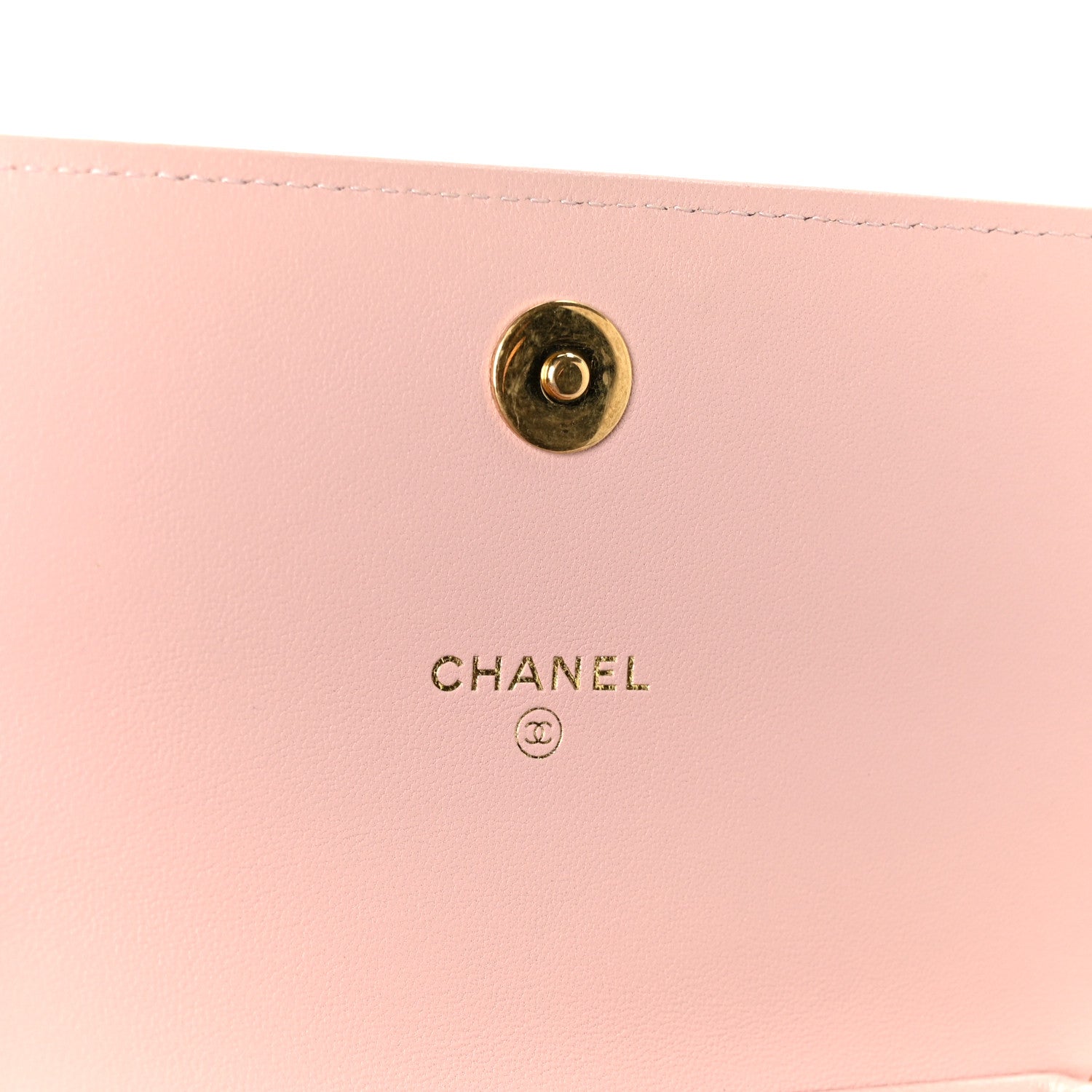 Chanel Lambskin Quilted CC Pearl Enamel Clutch on Chain WOC Light Pink 6 of 11