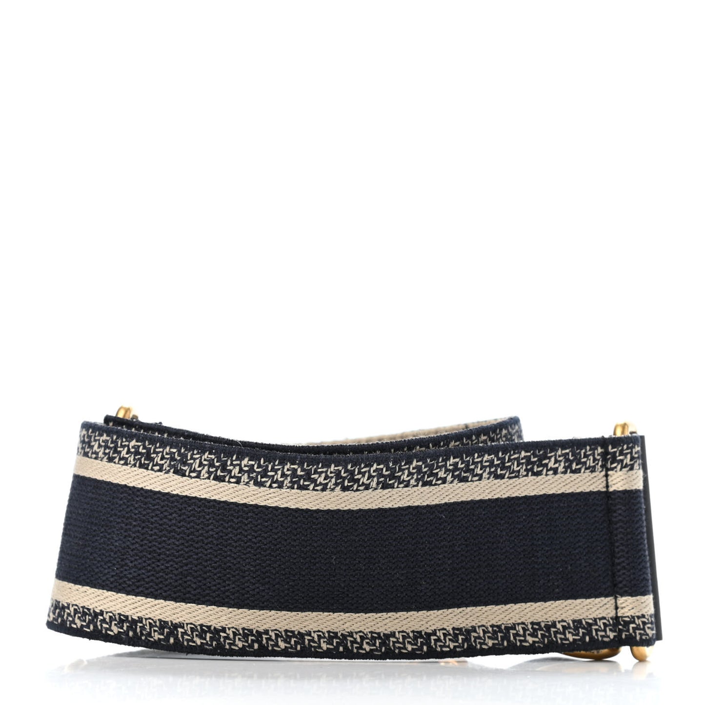 Canvas Embroidered Shoulder Strap Blue