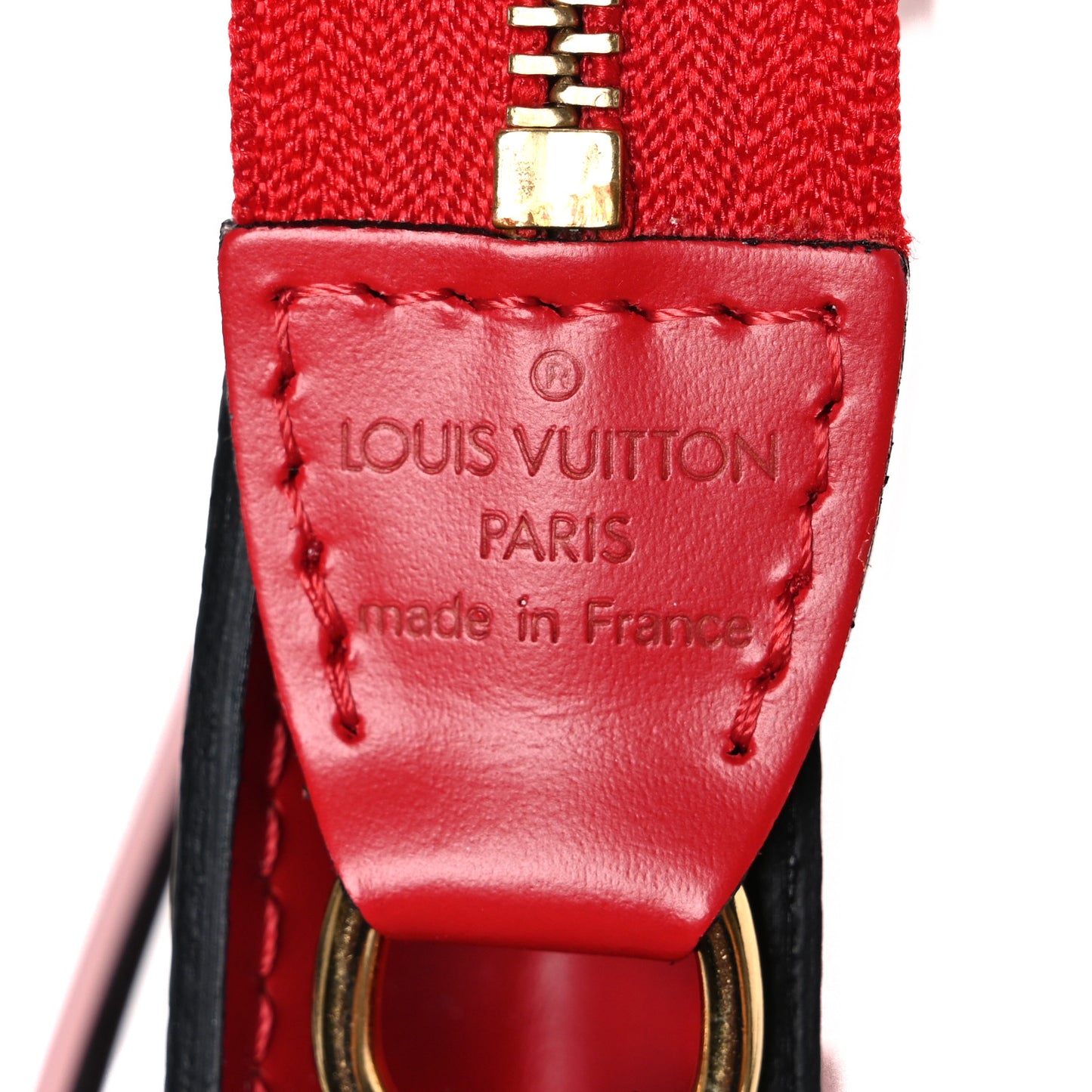 Epi Pochette Accessories 24 Castillan Red