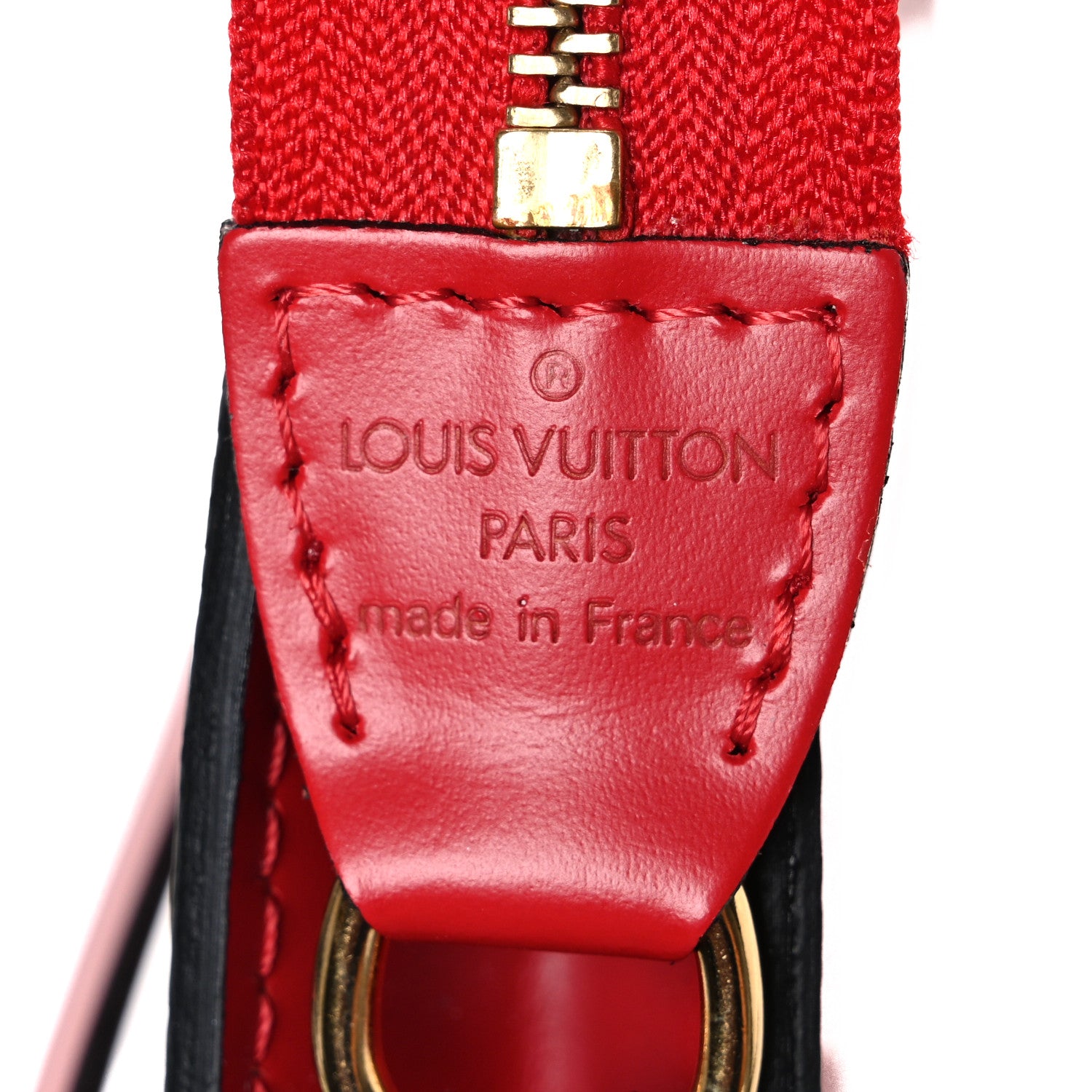Louis Vuitton Epi Pochette Accessories 24 Castillan Red 6 of 10