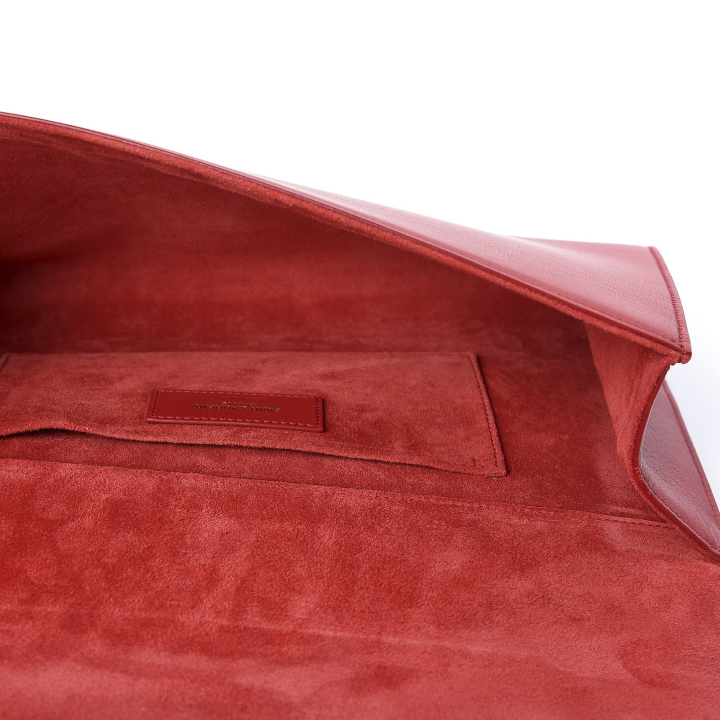 Calfskin Classic Y Ligne Clutch Red