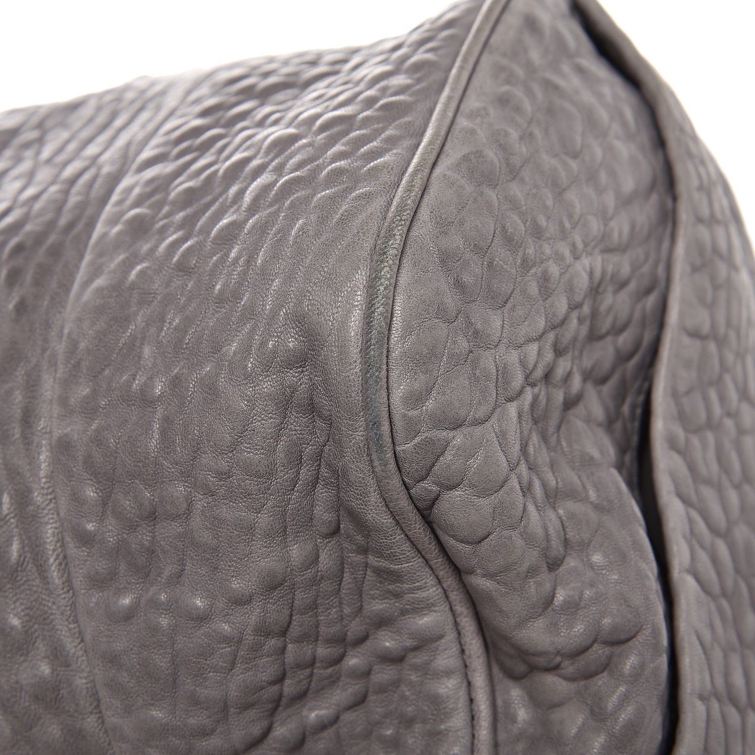Alexander Wang Pebbled Lambskin Rocco Duffel Grey 11 of 14