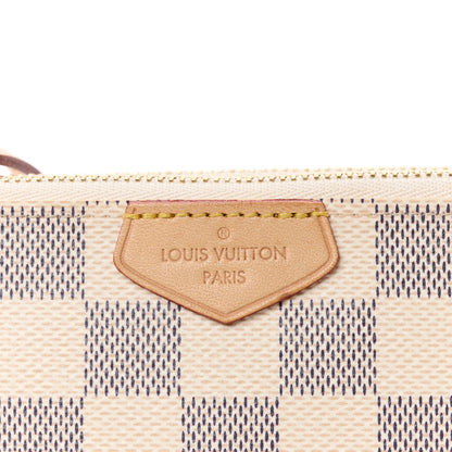 Louis Vuitton Damier Azur Double Zip Pochette 10 of 15