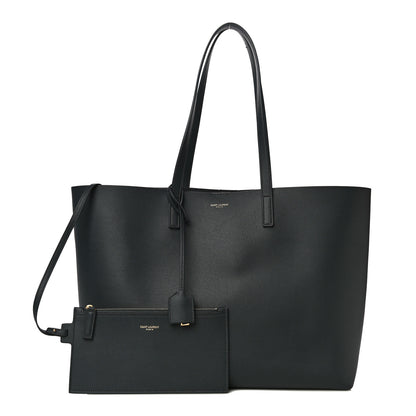 Saint Laurent Calfskin Large Shopping Tote Dark Grey 1 of 13