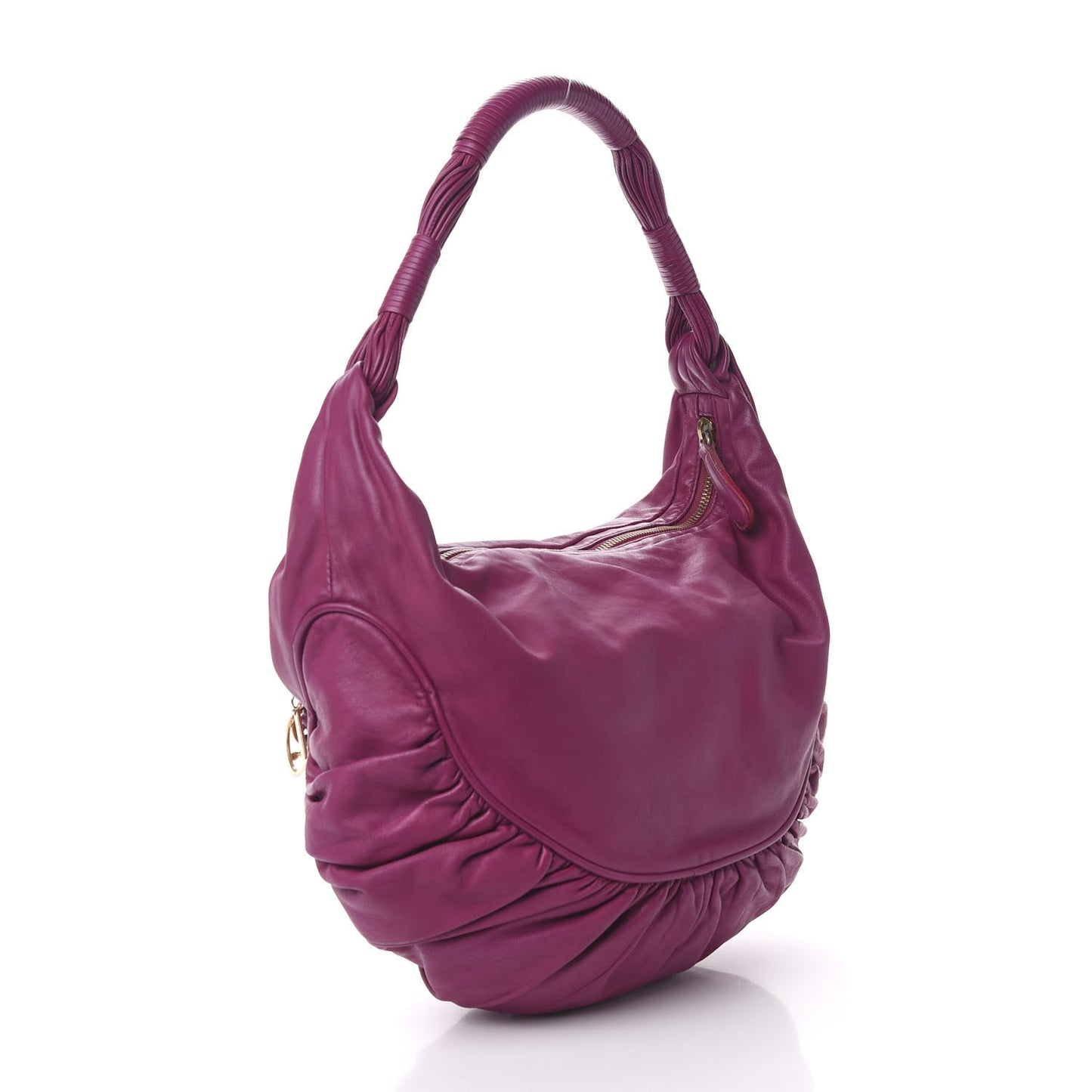 Calfskin Gypsy Hobo Purple